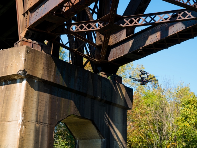 Railroad Bridge Inspection by Drone