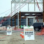 drone operation area construction site